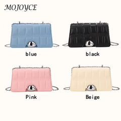 Vintage Stone Pattern Shoulder Bag Crossbody Chain PU Handbag