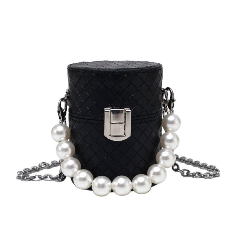 Leather Mini Chain Crossbody Bag Lipstick Pouches Women Shoulder Bags