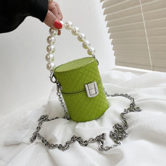 Leather Mini Chain Crossbody Bag Lipstick Pouches Women Shoulder Bags