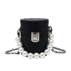 Leather Mini Chain Crossbody Bag Lipstick Pouches Women Shoulder Bags
