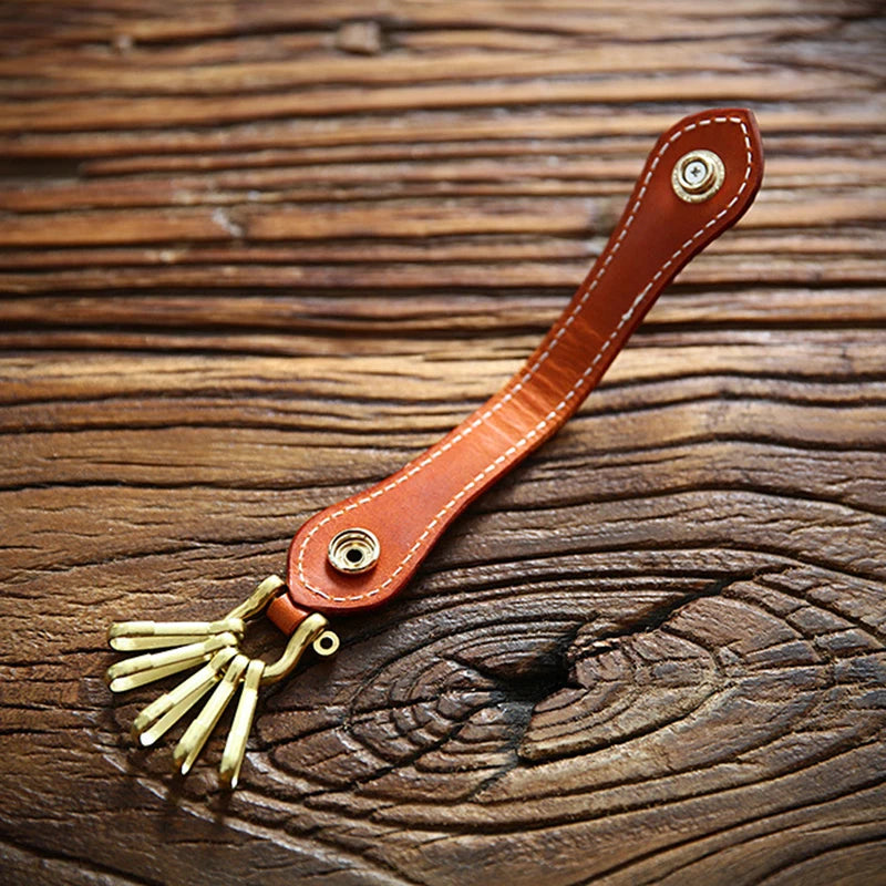Men's Leather Key Wallet Holder Vintage Waist Keychain Organizer