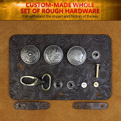 Leather Key Wallet Keyring Pouch Small Keychain Purse Bag Women