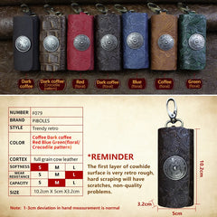 Leather Key Wallet Keyring Pouch Small Keychain Purse Bag Women