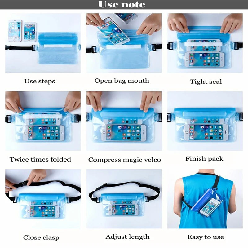 Waterproof Sealing Waist Bag for Drift Diving Swimming
