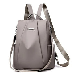 Women's School Nylon Backpack with Shoulder Strap
