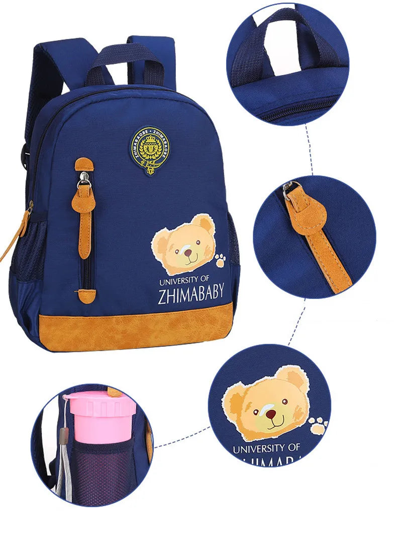 Children School Bags Cartoon Backpack Baby Toddler Kids Book Bag Kindergarten