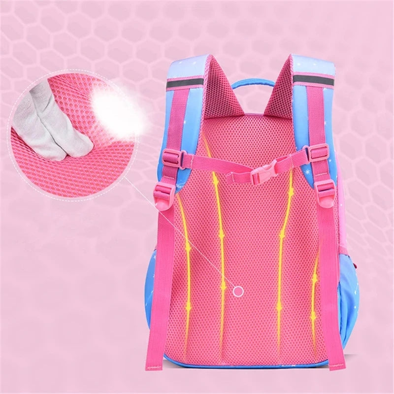 Kids Princess Backpacks Orthopedic School Bags For Girls Boys