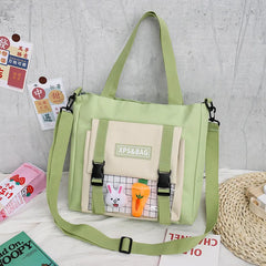 Korea Japanese Student School Class Canvas Bag Shoulder Causal College