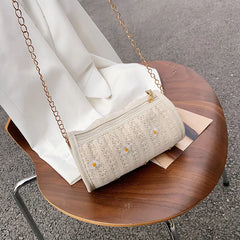Women Summer Beach Straw Bags Vintage Shoulder Bag Female