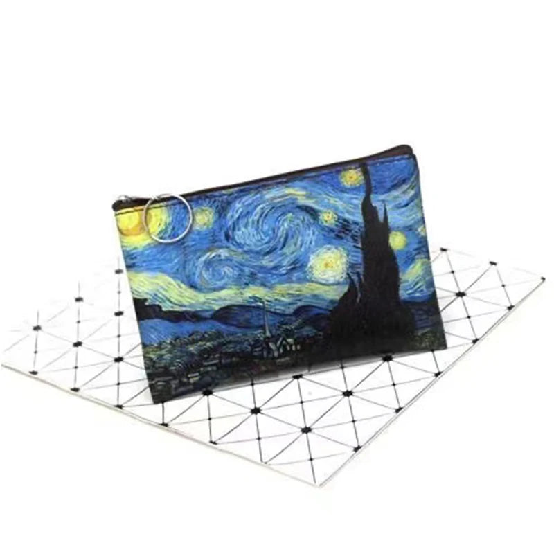 Classical Printing Coin Purse Famous Oil Painting Retro Purse