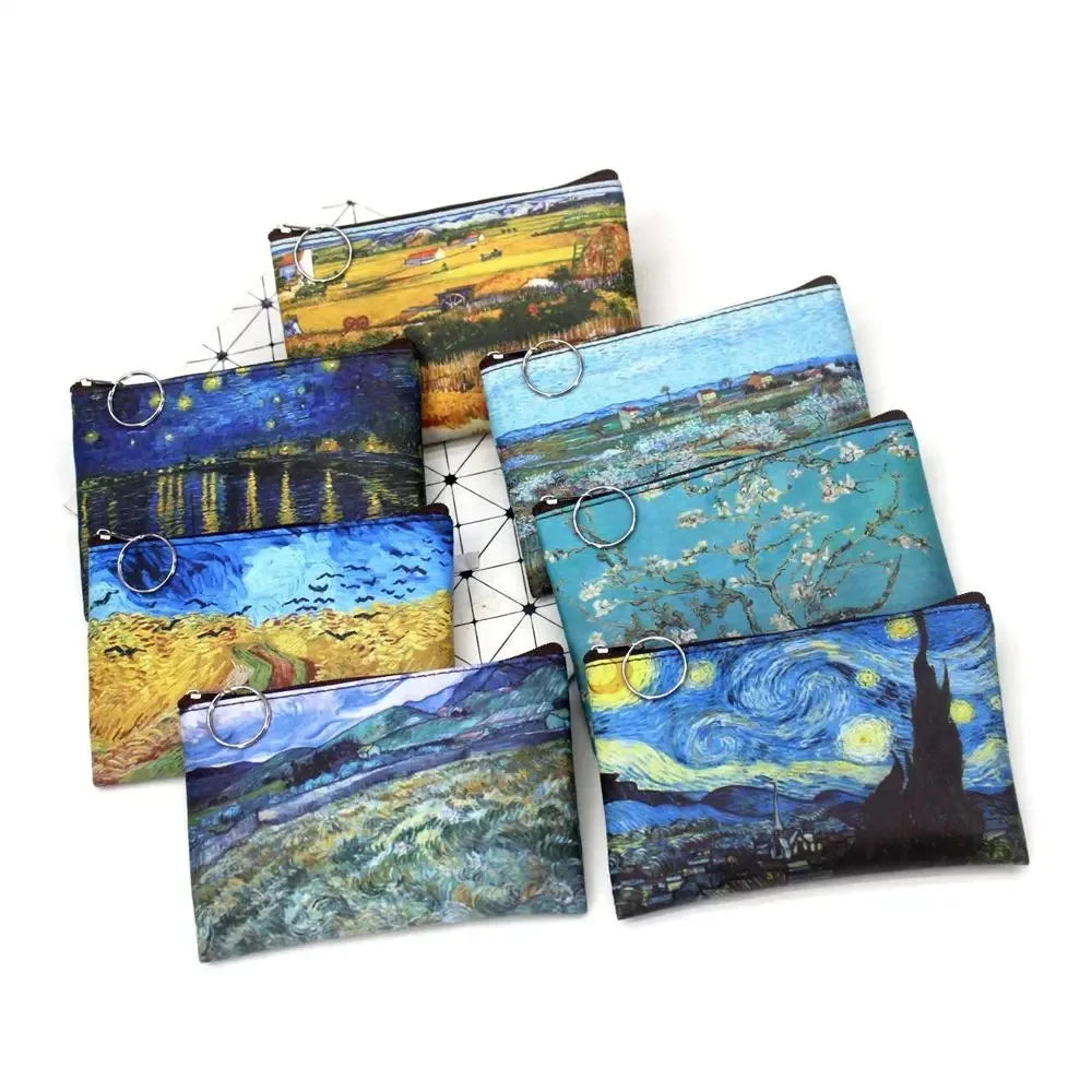 Classical Printing Coin Purse Famous Oil Painting Retro Purse