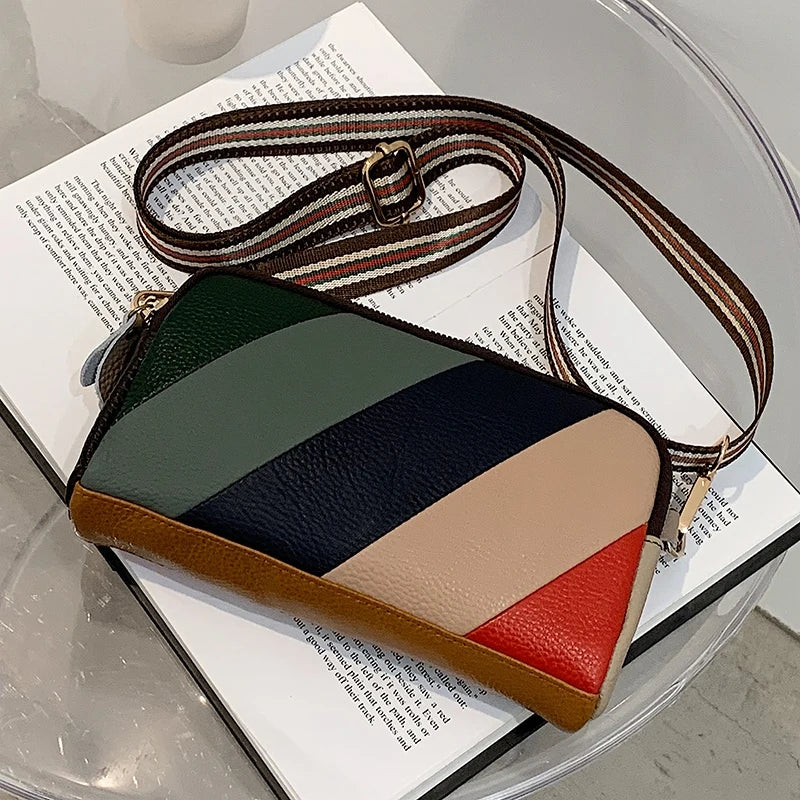 Rainbow Shoulder Bag for Women Girls, Small Commuting Business Purse