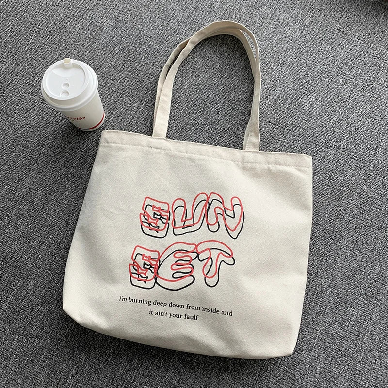 Sunset Women's Tote Shopper Bag Large Female Handbag Eco Shopping Bag