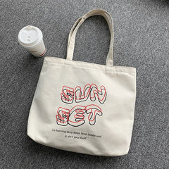 Sunset Women's Tote Shopper Bag Large Female Handbag Eco Shopping Bag