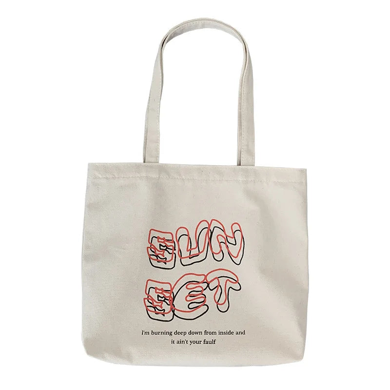 Sunset Women's Tote Shopper Bag Large Female Handbag Eco Shopping Bag