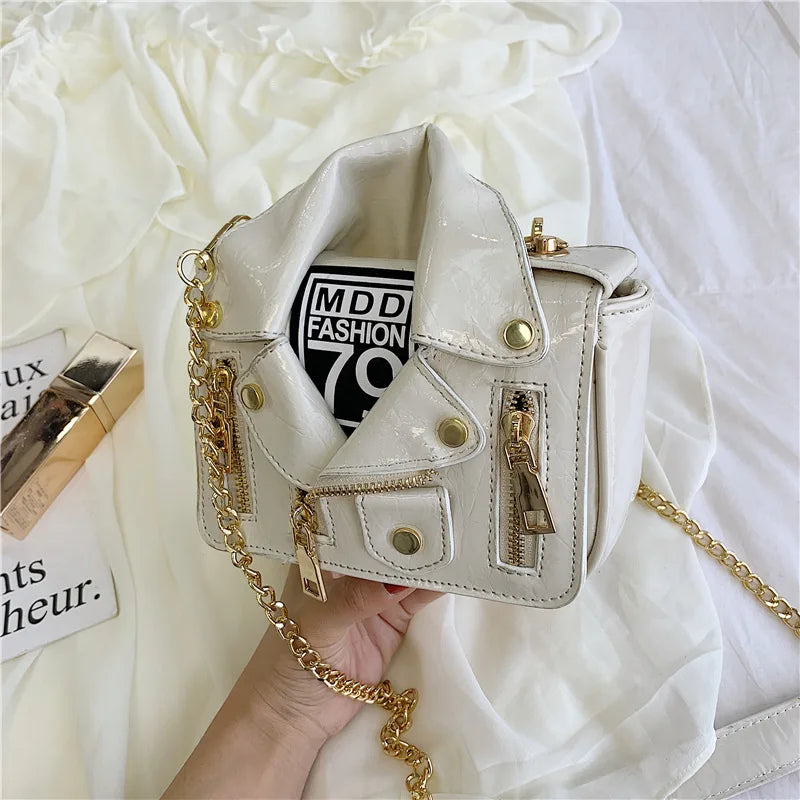 Punk Motobike Style Shoulder Crossbody Bag for Women