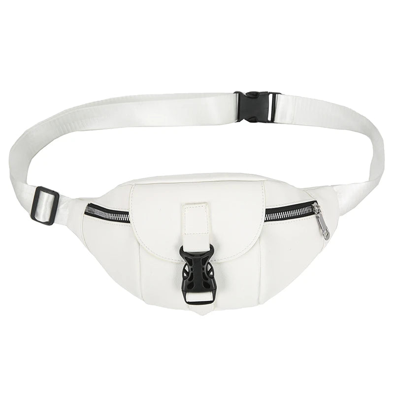 Leather Waist Pack Chest Bag Travel Hip Belt Bags Phone Pouch