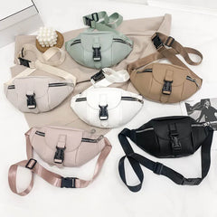 Leather Waist Pack Chest Bag Travel Hip Belt Bags Phone Pouch