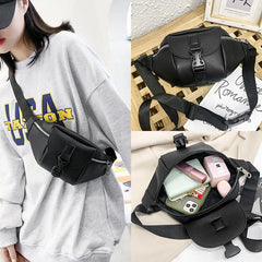 Leather Waist Pack Chest Bag Travel Hip Belt Bags Phone Pouch