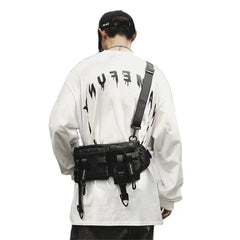 Tactical Messenger Crossbody Bag Multifunction Hip Hop Waist Pack