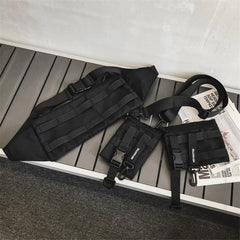 Tactical Messenger Crossbody Bag Multifunction Hip Hop Waist Pack
