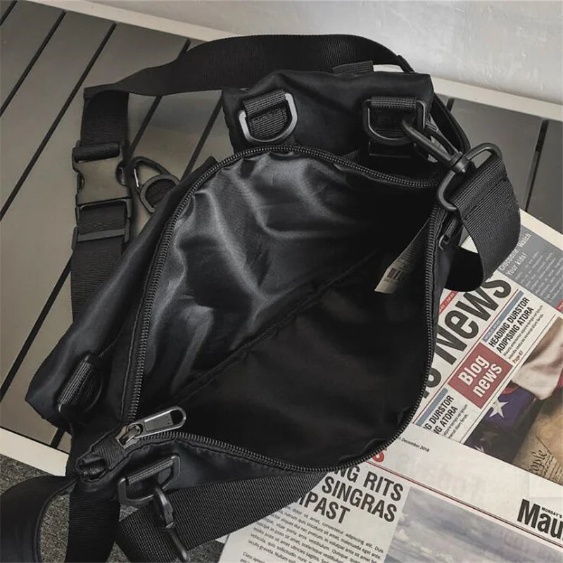 Tactical Messenger Crossbody Bag Multifunction Hip Hop Waist Pack