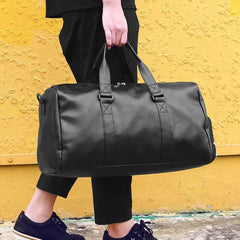 Men Travel Bag Large Capacity Waterproof Duffle Bag with Shoe Pouch