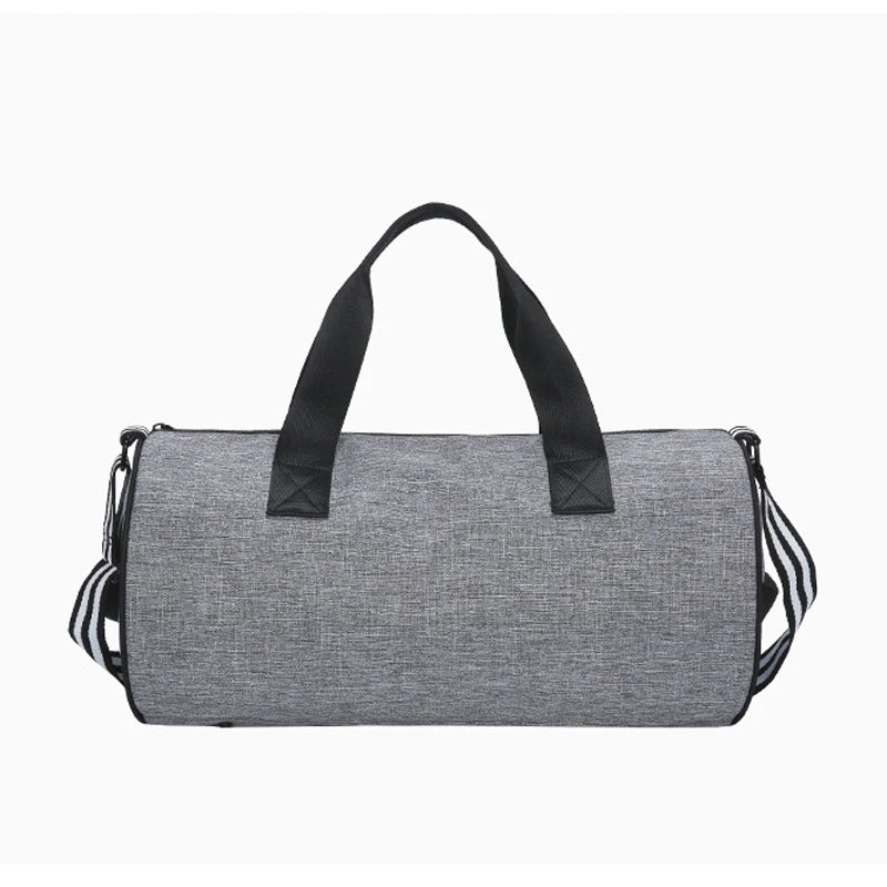Men Grey Handbag Sports Gym Bags Waterproof Nylon