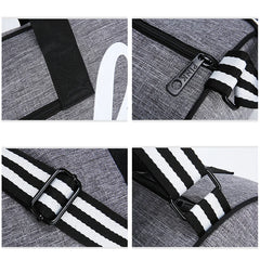 Men Grey Handbag Sports Gym Bags Waterproof Nylon