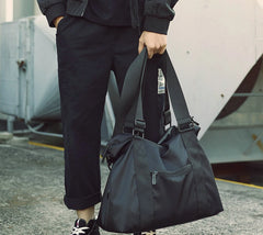 Men's Nylon Travel Bag Large Capacity Luggage Lightweight Shoulder Tote
