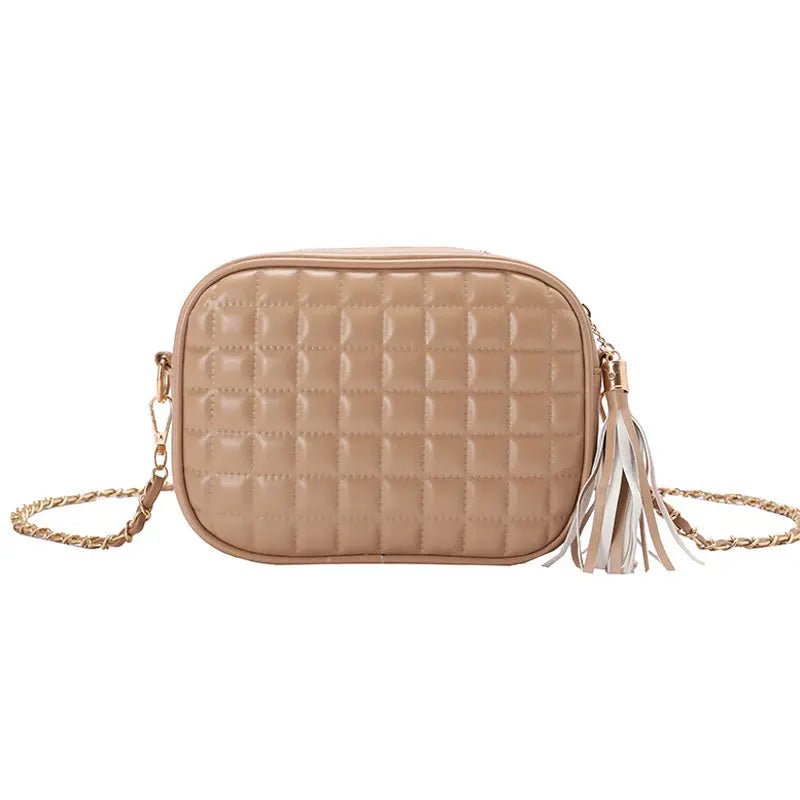 Mini Rhombus Lattice Crossbody Bag Solid Chain Handbags