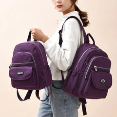 Women Backpack for Teenage Girls School bags Female Nylon Travel Laptop Bagpack