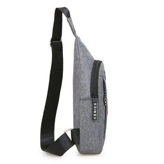 Men's Anti-theft Crossbody Bag with USB Charging