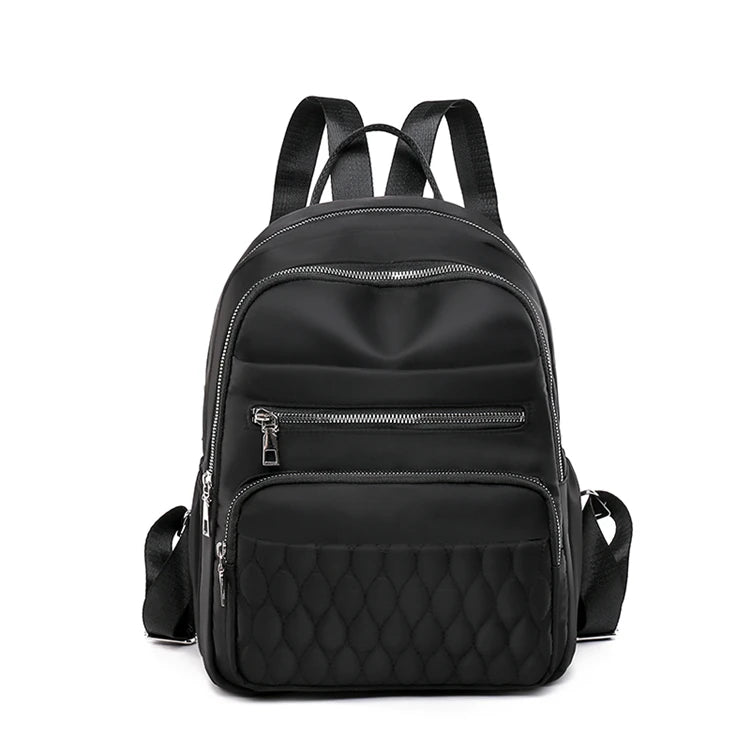 Nylon School Bag Teen Girl Shoulder Backpack Female