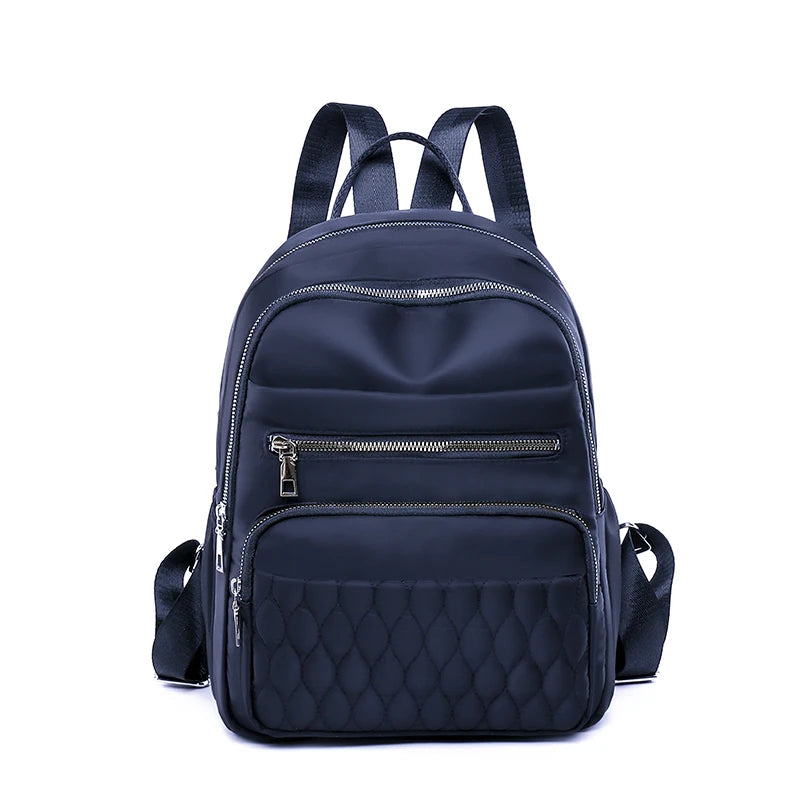 Nylon School Bag Teen Girl Shoulder Backpack Female
