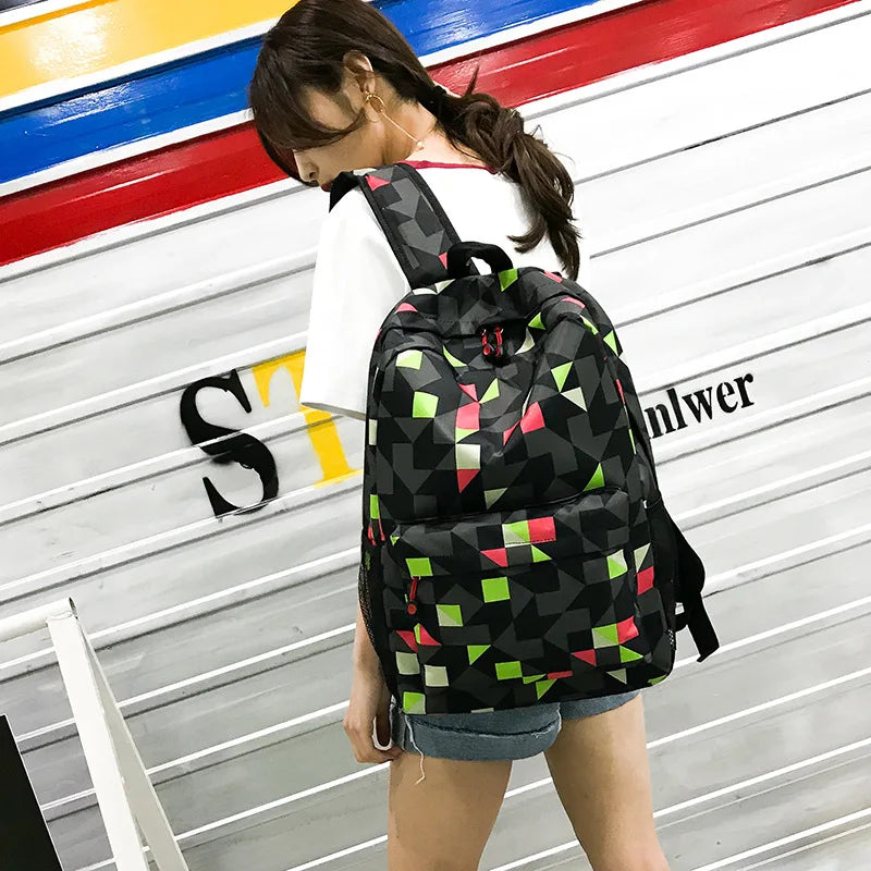 Children School Bags Boys Backpack Print Waterproof Nylon Kids Backpack