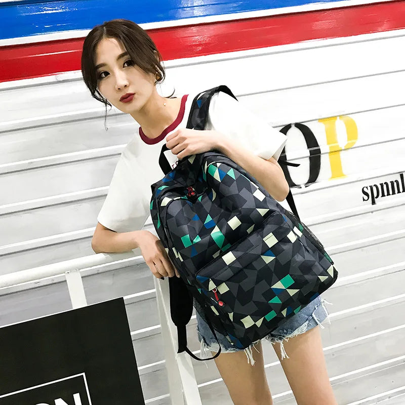 Children School Bags Boys Backpack Print Waterproof Nylon Kids Backpack