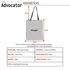 Casual Canvas Bag Women Beach Bags Girl Single Shoulder Shopping Tote Handbags L