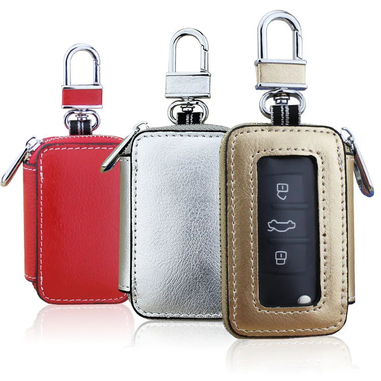 Cow Leather Key Holder 8 Colors Key Organizer Universal Car Key Case