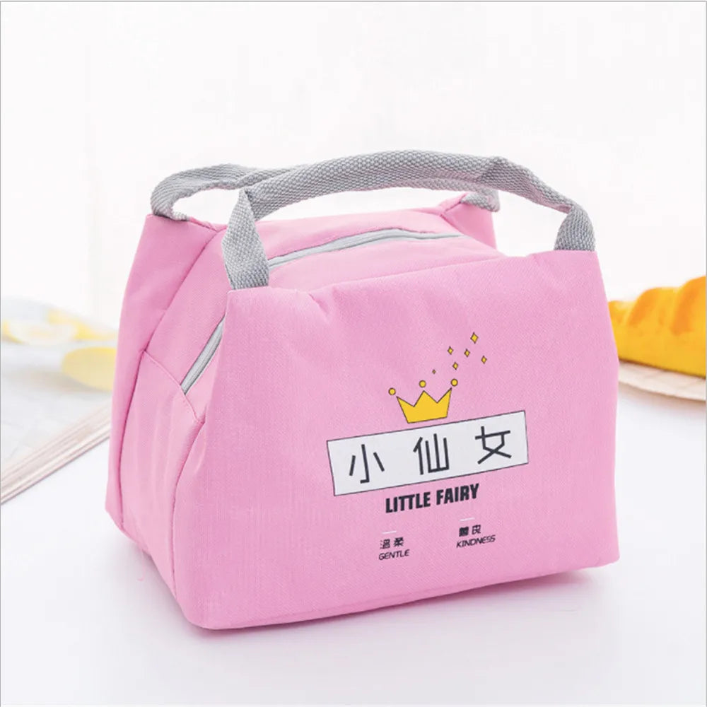 Cartoon Bento Box Bag Small Thermal Insulated Pouch For Kids