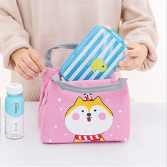 Cartoon Bento Box Bag Small Thermal Insulated Pouch For Kids