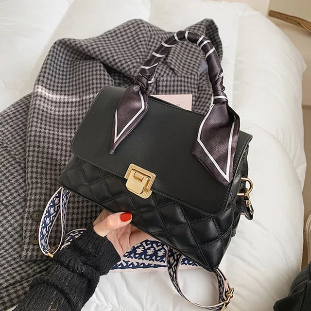 Soft PU Leather Flap Crossbody Bag Women Handbag