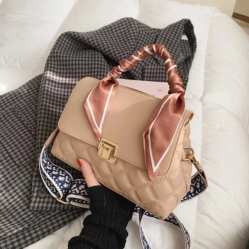 Soft PU Leather Flap Crossbody Bag Women Handbag