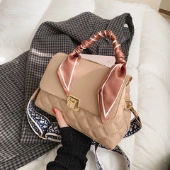 Soft PU Leather Flap Crossbody Bag Women Handbag