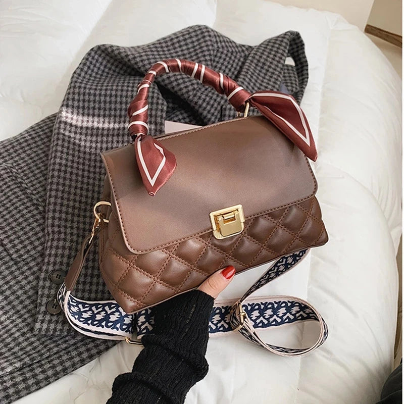 Soft PU Leather Flap Crossbody Bag Women Handbag