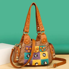 Rivet Soft PU Leather Women Handbag Women Bags Female Shoulder Tote bag