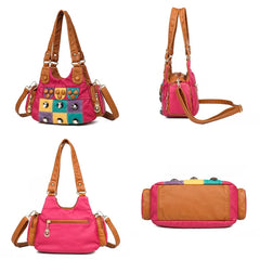 Rivet Soft PU Leather Women Handbag Women Bags Female Shoulder Tote bag