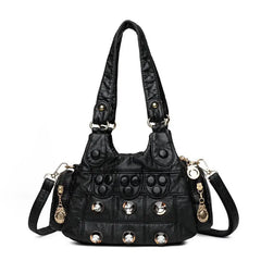 Rivet Soft PU Leather Women Handbag Women Bags Female Shoulder Tote bag