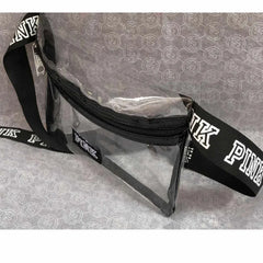 Transparent Pink Fanny Pack Girl Heuptas Waist Bag Waterproof