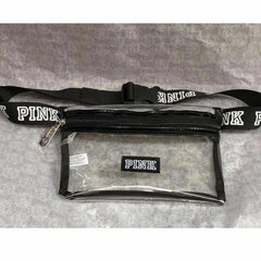 Transparent Pink Fanny Pack Girl Heuptas Waist Bag Waterproof